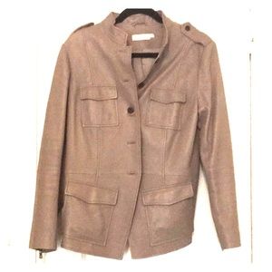 Tory Burch leather blazer size 12